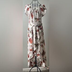 O’Neill Connie Floral Faux Wrap Dress Size Large